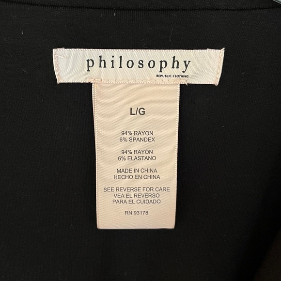 Philosophy Elegant Black Blazer size Large - Picture 2 of 4